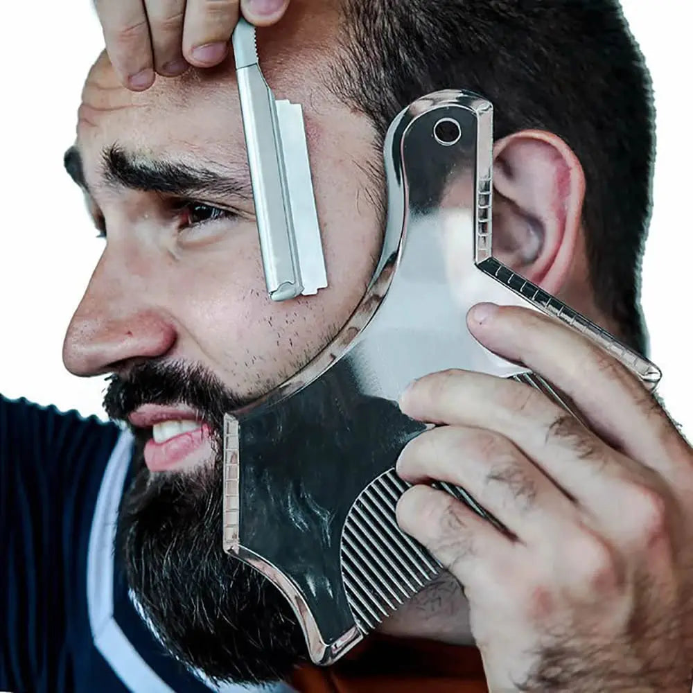 Beard Shaping Stencil