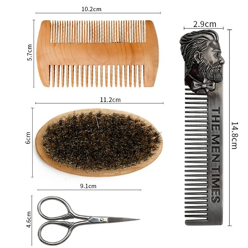 Beard Care Brush Set